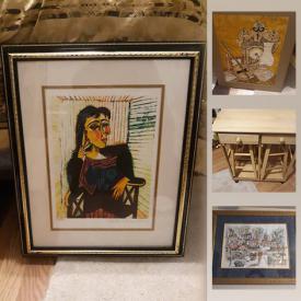 MaxSold Auction: This online auction features collectible nautical cups, electric reclining chair, Benally limited edition print, Burnett painting, Picasso print and much more!