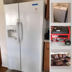 MaxSold Auction: This online auction features small kitchen appliances, refrigerator-freezer, leather sofa, LSU memorabilia, patio furniture, washer, dryer, TV, Star Wars memorabilia, garden tools, generator and much more!