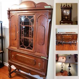 MaxSold Auction: This online auction features Art work, Oil Lamps, Mirrors, China Cabinets, Clocks, Books, Bookcases, Shop Vacuum, Refrigerator, Gardening tools and supplies, Kitchen Items and much more!