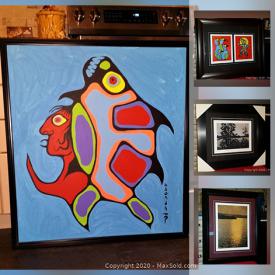 MaxSold Auction: This online auction features artworks by Norval Morrisseau, Don Chase, Lawren Harris, Emily Carr, Bruce Morrisseau and much more!