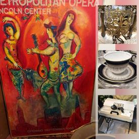 MaxSold Auction: This online auction features ceiling lights, Bissell vacuum, Seth Thomas clock, Marble topped table, stemware and much more!