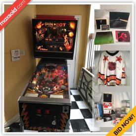 MaxSold Auction: This online auction features Pinball machine, kitchen aid mixer, Hockey collectibles, tribal mask, coins, sports memorabilia, coins, Stamps, Blue Jay collection, mixing equipment, video game gear, jewelry and much more!