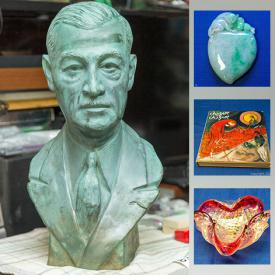 MaxSold Auction: This online auction features art glass, MCM Dansk paperweights, sterling silver jewelry, art pottery, A.B. Ibrahim Watercolours, Jade Snuff bottle, carved Jade jewelry, coins and much more!