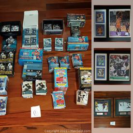 MaxSold Auction: This online auction features Sports Memorabilia including Unopened Sports Card Packs of Football, Baseball, and Hockey.