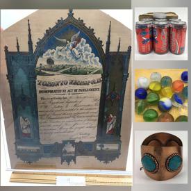 MaxSold Auction: This online auction features Blue delfts, vintage Ephemera, vintage games, collectible spoons, Star Trek collectibles, costume jewelry, art glass, vintage Christmas, vintage comics, stamps, and much more!