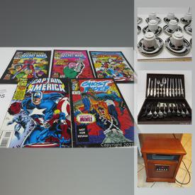 MaxSold Auction: This online auction features antique cards, jewelry, watches, comics, sports cards, Hess toy trucks, fishing lure, Amish style heater, vintage toys, Dick Tracey collectibles, art glass, coins, antique cast iron candy molds, antique books and much more!