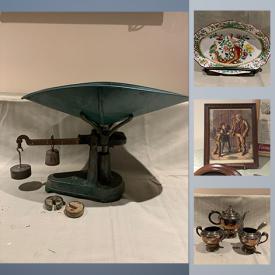 MaxSold Auction: This online auction features collectibles such as glass insulators, Jello caps, silver plate, vintage tins, and fine china, jewelry such as 10k gold ring, sterling silver earrings, and turquoise, oil lamps, kitchenware, dishware, vintage toys, glassware, pottery and much more!