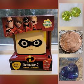 MaxSold Auction: This online auction features gemstones, coins, polished agates, art glass, silver bar, costume jewelry, pet supplies, indigenous art, comics, NIB tea lights, metal sculpture, John Nelson prints and much more!