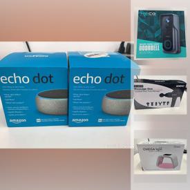 MaxSold Auction: This online auction features new in box items such as electronics, Senville Humidifier, sewing machines, air compressor, Echo dots, ring lights, decorative lights, sports cam, costume jewelry, Hard drives and much more!