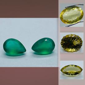 MaxSold Auction: This online auction features Gemstones such as Green Onyx, Amethysts, Peridots, Garnets, Topazes, Moonstones, Ammolite Triplet, Topaz, Rose Quartz, Cephalopod Fossils and jewelry such as necklaces, bracelets, earrings, rings and much more!