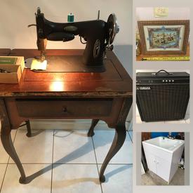 MaxSold Auction: This online auction features art such as original watercolors, limited edition framed prints, original oil paintings, and original charcoal drawing, electronics such as Yamaha amp, furniture such as poker table with chairs, entertainment unit, laundry vanity, marble coffee table and much more!