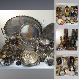 MaxSold Auction: This online auction features collectibles such as silver plate, collector dolls and sports paraphernalia, electronics such as stereos and Wii console with games, art such as embroidered silk, signed prints, and framed original paintings, international home decor, books, DVDs, vinyls, snowshoes, vintage cameras, table lamps, costume jewelry and much more!