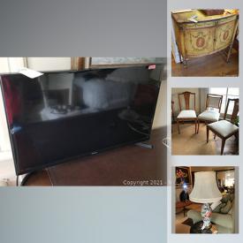 MaxSold Auction: This online auction features furniture such as a club chair, couch, coffee table, drop leaf table, desk, dining room table, cabinet, wicker dresser, painted cabinets, canopy bed and more, paintings, kitchenware, decor, clothing, TV, frames, books, linens and much more!