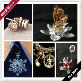 MaxSold Auction: Daniel Swarovski's vision was to create "a diamond for everyone" Which certainly would be a possibility with the amount of crystal in this New Westminster Estate Auction which featured a Swarovski Tinkerbell, butterfly, snowflakes and much much more.