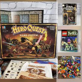 MaxSold Auction: This online auction features vintage and collectibles toys, action figures, plush dolls and more. Including a Vintage Star Wars 1977 Carded Darth Vader Action Figure, Indiana Jones, Bionic Woman, Wayne Gretzky and James Bond dolls. Lego Monster Fighters set and other LEGO sets. Funko Toys, Vintage and collectible board games, including HEROQUEST. Teddy Bears and other plush figures, Princess Diana TY Beanie Baby and others. McDonald's Happy Meal Toys, PEZ Dispensers, Disney characters and much more.