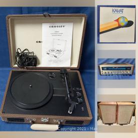 MaxSold Auction: This online auction features LPs such as Indian music, jazz, rock, pop, new wave, comedy, stereo components such as receivers, turntables, speakers and much more!