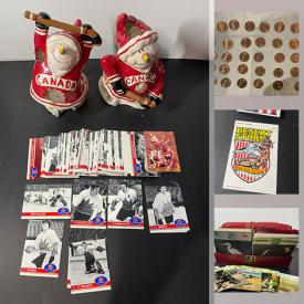 MaxSold Auction: This online auction features coins, Hockey collectibles, sports & non-sports trading cards, crystal glasses, Funko pops, banknotes, comics and much more!