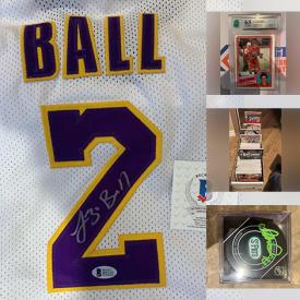 MaxSold Auction: This online auction features Hockey cards, comic books, Japanese Pokémon cards, Lawrence LT Taylor Signed Giants Jersey, Whale Kids Bath Hair Washer, Xbox One Afterglow Headset CB, waterproof sports cam, Leonardo Da Vinci Helicopter and much more.