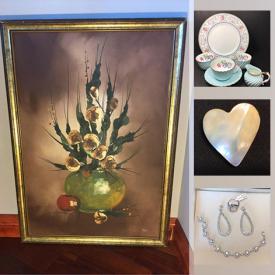 MaxSold Auction: This online auction features sterling silver jewelry, Moorcroft pottery, Swarovski figurines, art glass, Waterford, Hummel figurines, Indigenous art, MCM furnishings, Asian ware, women's clothing and much more!