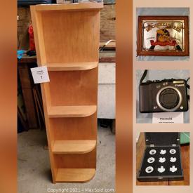 MaxSold Auction: This online auction features antique books, Chromebook, electronics, furniture, vintage signs and much more.