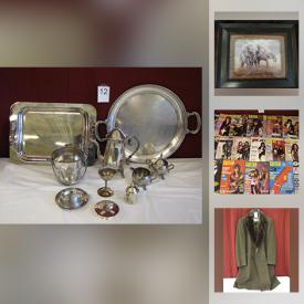 MaxSold Auction: This online auction features jackets and coats, magazines, arts and crafts, puzzles, silverplated items, lamp, cookware, Fisher-price, camera, hardcover books, Smith Corona typewriter, paintings, football, wooden easel, decor, jewelry, dolls, posters, small clocks and much more!