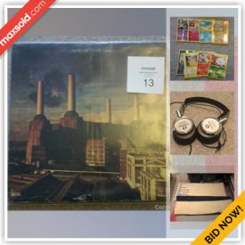 MaxSold Auction: This online auction features collectibles such as vintage lobby cards and advertising, vinyl LPs such as The Who, Fleetwood Mac, Rivard, Brothers Johnson, and jazz artists, Pokemon trading cards, signed books, CDs, sports memorabilia, DVDs, electronics such as Pioneer speakers, Apple HiFi, and headphones, home decor, original framed art, stained glass windows, and more!