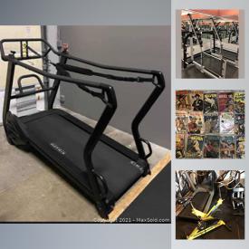 MaxSold Auction: This online auction features Commercial gym equipment, old Western comics, lifting weights, vertical juicer, compound bow, collectible trading cards and much more!