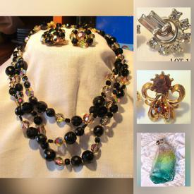 MaxSold Auction: This online auction features an old pearl triple strand necklace, old Limoges perfume Atomizer, vintage jewelry and much more