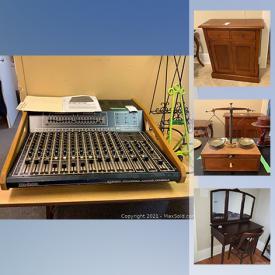 MaxSold Auction: This online auction features Mannequins, vintage lamps, vintage furniture, vintage sporting equipment, vintage trunks, hat molds, vintage women hats, scarves and evening bags, display racks and much more.