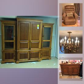 MaxSold Auction: This online auction features small kitchen appliances, pottery, Krautheim chinaware, brass chandeliers, Geodes, TVs, crafting supplies, Carousel music boxes, Ethan Allen furniture, stereo components, area rug, Trundle day bed, shop-vac, Barbie collection, Air Hockey table, patio set and much more!