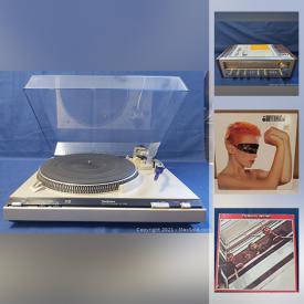 MaxSold Auction: This online auction features turntables, Amplifiers, Cassette Player, albums, records, T-shirts, DVDs and much more.