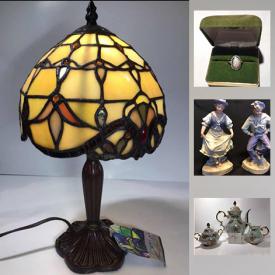 MaxSold Auction: This online auction features Jadeite glass, German Iridescent tea set, art glass, MCM wall sculpture, Haida cedar box, vintage pyrex, vintage collector spoons, refrigerator, gold jewelry, Turquoise necklace, Murano bowl, Baccarat crystal and much more!