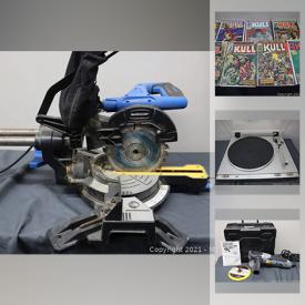 MaxSold Auction: This online auction features small kitchen appliances, video game system, scrapbooking supplies, comics, power tools, costume jewelry, vintage toys and much more!