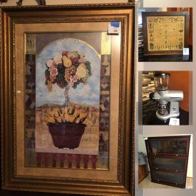 MaxSold Auction: This online auction features Small Kitchen Appliances, Leather Couch, Framed Wall Art, Clown Collection, Barristers Bookcase, Skis, Video Game System, Art Glass, Sculpture Art, Jewelry, Pet Supplies, Office Supplies, exercise equipment and much more!