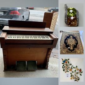 MaxSold Auction: This online auction features sterling silver jewelry, Jade gemstone, Toleware candle wall sconce, Royal Doulton Tulip vase, Cranberry glass, antique print, antique postcard, antique pump organ, Inuit stone carving and much more!