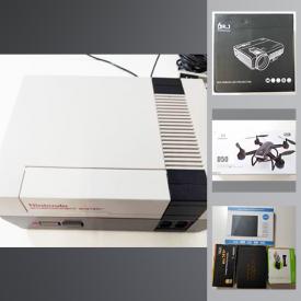 MaxSold Auction: This online auction features electronics to include Graphic tablet, wireless headphones, children wireless headphones, dashcam, drone, echo, solar lights, sports cam, Nintendo, fitness, guitar, laser, pet Bissell and much more.