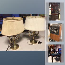 MaxSold Auction: This online auction features vintage furniture, NIB microscope, art glass, brass statue, TVs, vinyl albums, Chimney stove, Star Wars mug collection, Royal Dalton figurines, scuba gear, erector set, Terra-cotta figurine, small kitchen appliances and much more!