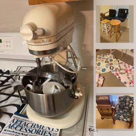 MaxSold Auction: This online auction features electronics, faux plants, depression glasses, power tools, automotive, quilts, custom jewelry, books, kitchenware and games and much more!