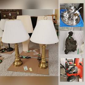 MaxSold Auction: This online auction features lamps, artwork, stools, stamps and coins, jewelry chest, cameras, books, 8 track tapes, statues, sofa bed, vases, mirrors and much more!