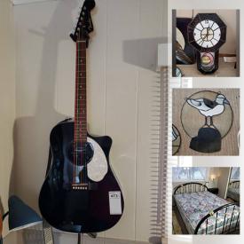 MaxSold Auction: This online auction features guitars, ukelele, figurines, stained glass, wall art, 55" TV, tools, kitchen items and much more!