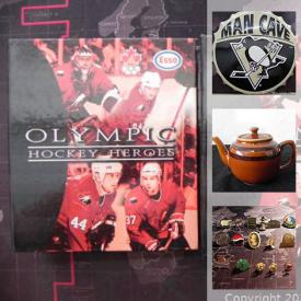 MaxSold Auction: This online auction features coins, trinket boxes, teapots, DVDs, Hockey equipment, jewelry, teacups, sports cards, banknotes and much more!