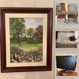 MaxSold Auction: This online auction features significant signed art, vintage and leather furniture and kitchenware and much more.