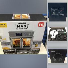 MaxSold Auction: This online auction features new in open box items such as small kitchen appliances, gaming gear, cameras, massagers, smartwatch, Baby monitor, drone, computer gear and much more!