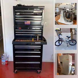 MaxSold Auction: This online auction features Lov Sac couch, Loft bed, Dyno-Glo grill, refrigerator, coca-cola collectibles, power tools, bicycles, air compressor, fishing poles, Alaskan Ice Box, Cedar chest, camping gear, RCA Vitrola, trumpet, PEZ dispensers and much more!