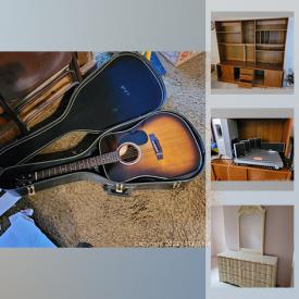 MaxSold Auction: This online auction features small kitchen appliances, entertainment center, desks, file cabinets, refrigerator, board games, comics and much more!