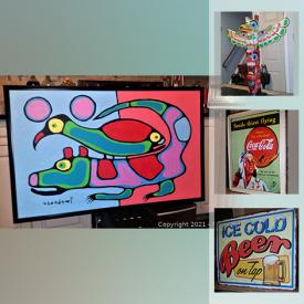 MaxSold Auction: This online auction features Norval Morrisseau acrylic on canvas, Don Chase acrylic on canvas, Wooden Decorative Totem Pole, and Fine Art Prints by Tom Thomson, Maud Lewis, Lawren Harris, JEH MacDonald, Christian Morrisseau, and much more!