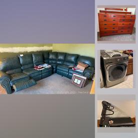 MaxSold Auction: This online auction features furniture, lamps, outdoor furniture, art, toys, kitchen aide, LG washer, LG dryer, sewing machine, Treadmill and much more.