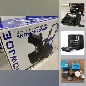 MaxSold Auction: This online auction features new open box items such as Humidifier, electric snow blower, gaming gear, smartwatch, Dual dash camera, small kitchen appliances, power tools, massagers and much more!