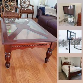 MaxSold Auction: This online auction features art decor, furniture, electronics, baseball hoop and much more!