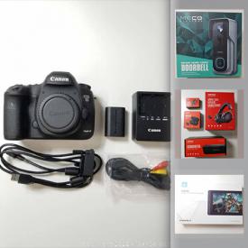 MaxSold Auction: This online auction features new in open box items such as video doorbell, camera, cryopad, gaming gear, impact wrench, watches, pet supplies, IP cameras, telescope and much more!